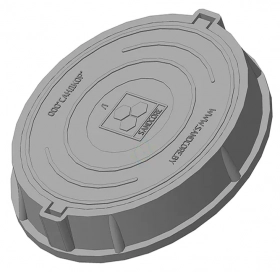 Люк полимерно-композитный легкий садовый A30 (серый). РБ. Люк полимерно-композитный легкий садовый A30 (серый). РБ.