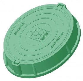 Люк полимерно-композитный легкий садовый A30 (зеленый). РБ. Люк полимерно-композитный легкий садовый A30 (зеленый). РБ.