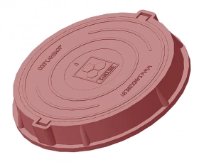 Люк полимерно-композитный легкий садовый A15 (красный). РБ. Люк полимерно-композитный легкий садовый A15 (красный). РБ.