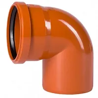 Отвод 110х87º для наружной канализации KGB. Германия.