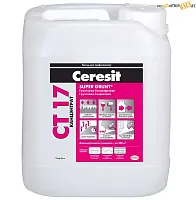 Грунт Церезит СТ 17, 10 л, концентрат бесцветный, Ceresit CT17, шт.