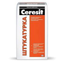 Штукатурка Церезит, 25 кг, цементная выравнивающая, шт.