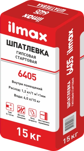 Шпатлёвка стартовая ilmax 6405. РБ. 15 кг. Шпатлёвка стартовая ilmax 6405. РБ. 15 кг.