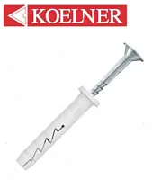 Дюбель 6*40 KOELNER FX. Нахлест. Пачка 100 штук. Польша.