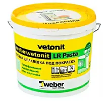 Шпатлевка суперфинишная Weber Vetonit LR Pasta. 20 кг. РФ.