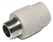 Муфта Wavin с металлической наружной резьбой 25х1/2". Чехия.