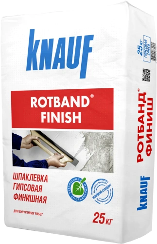 Шпаклевка гипсовая KNAUF Ротбанд Финиш. 25кг. РФ.