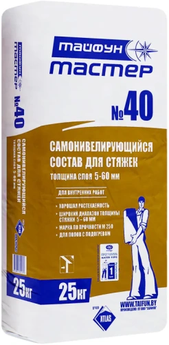 ТАЙФУН-МАСТЕР 40, РБ. Самонивелир черновой. 25кг.