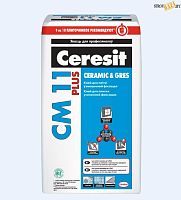 Клей Церезит СМ 11 Plus, повышенной фиксации «Ceramic & Gres» для плитки, 25 кг, РБ.