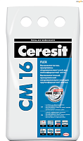 Клей Церезит СМ 16 FLEX, высокоэластичный, 5 кг, Ceresit CM16 для плитки, РБ.
